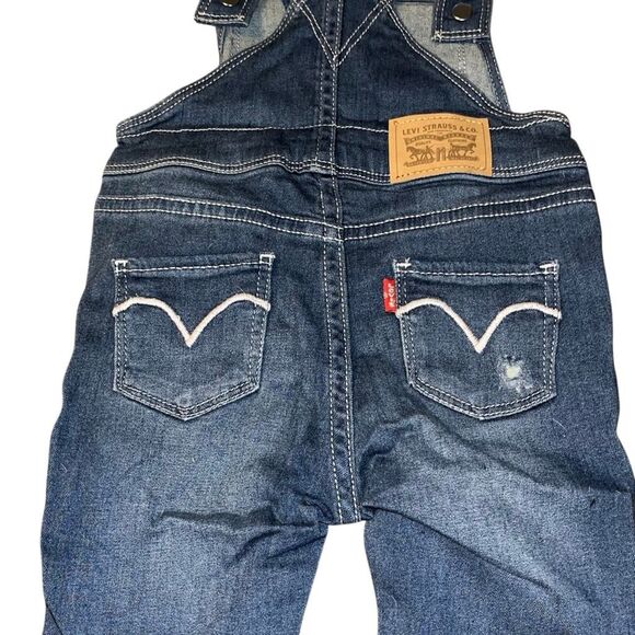 Infant Levi’s Denim Overalls Size 12 Months - Picture 4 of 5
